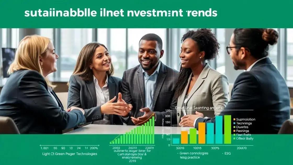 Trends influencing sustainable investments Trends influencing sustainable investments