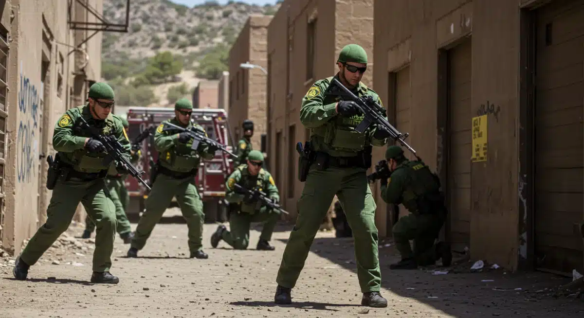 Border Patrol agents in advanced tactical training, highlighting improved skills and operational readiness.