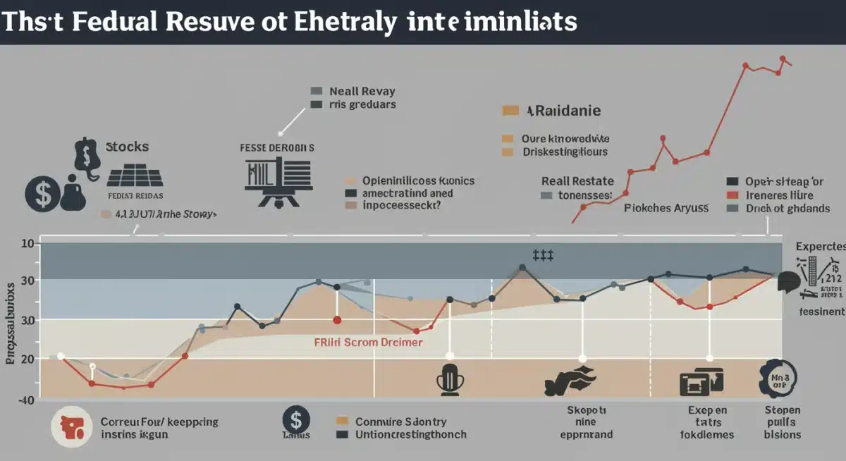 Infographic showing projected impacts of Fed rate hikes on various asset classes over three months