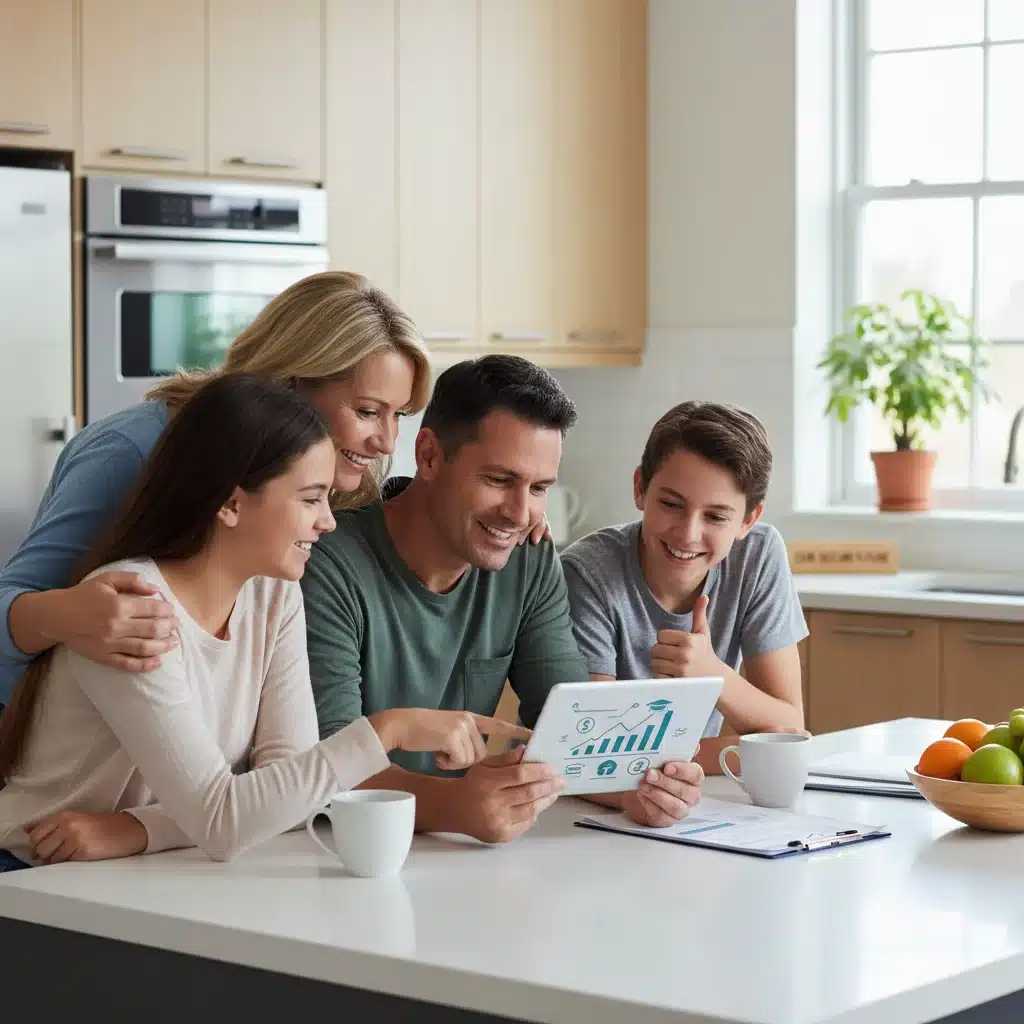 Family discussing long-term financial planning and mortgage optimization strategies.