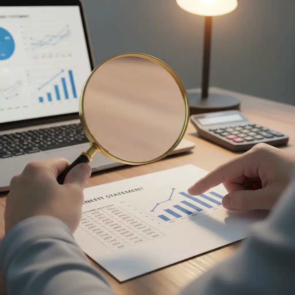 Person analyzing financial documents for SSI benefit changes.