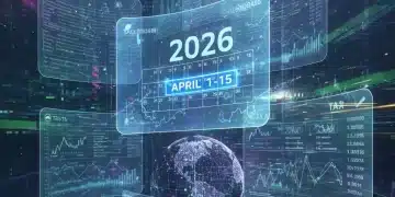 Abstract depiction of federal tax changes and financial planning for 2026