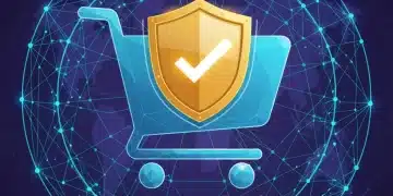 FTC 2026 Rule Changes: Protecting Your Online Purchases Shield protecting online shopping cart, symbolizing FTC consumer protection