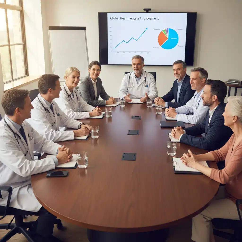 Healthcare stakeholders discussing policy reforms and future strategies
