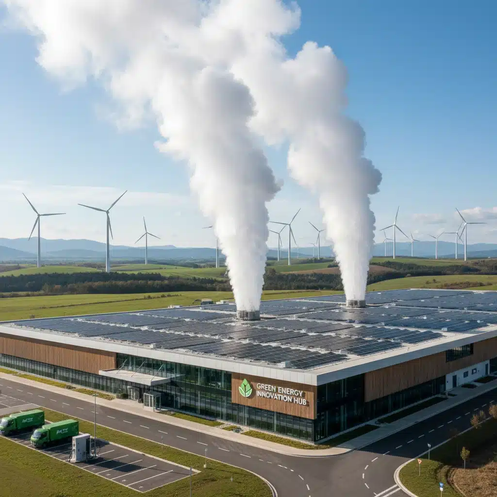Industrial facility transitioning to renewable energy sources
