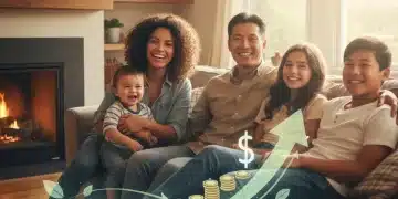 Family in a warm home, symbolizing energy assistance relief