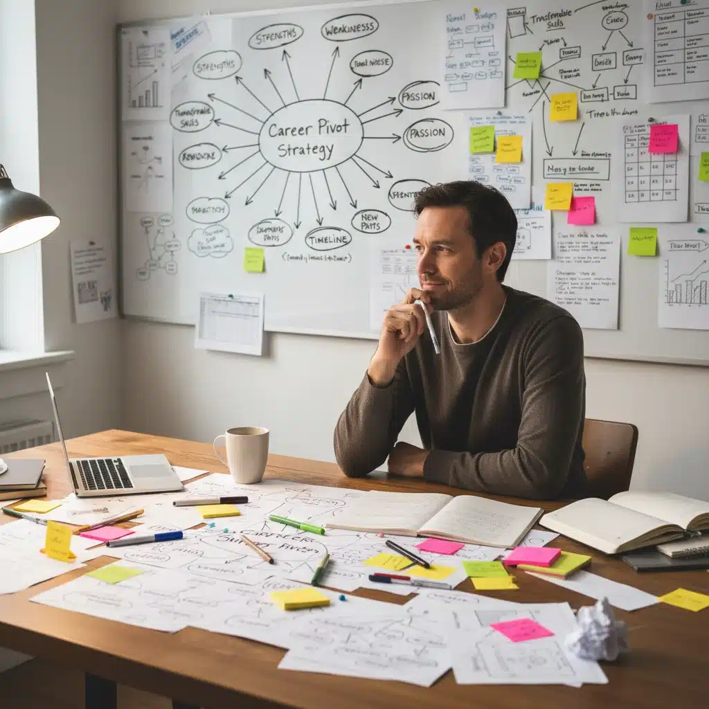 Person doing self-assessment for career pivot