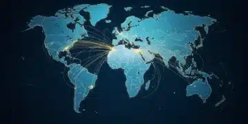 Global map showing U.S. trade and diplomatic connections in 2026.
